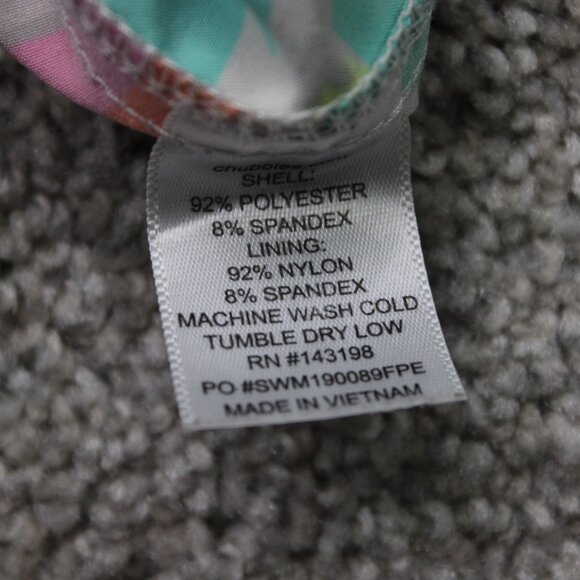 Chubbies Swim Trunks Mens XL Green Geometric Mesh Lined Stretch w/ 7" inseam - Picture 11 of 12